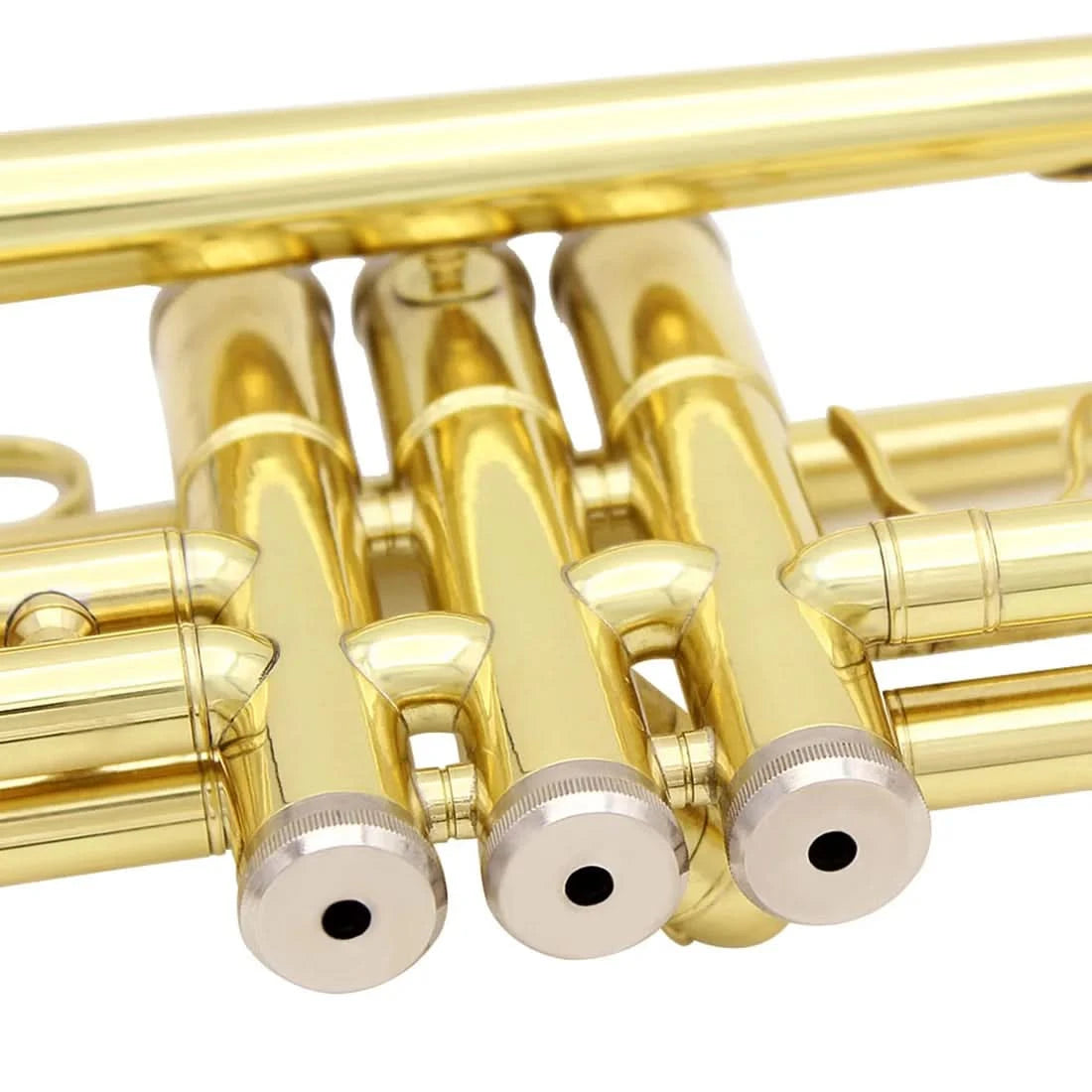 SLADE Bb Trumpet Brass body Gold-Plated B Flat Trumpet Professional Performance Brass Musical Instrument with Case Mouthpiece