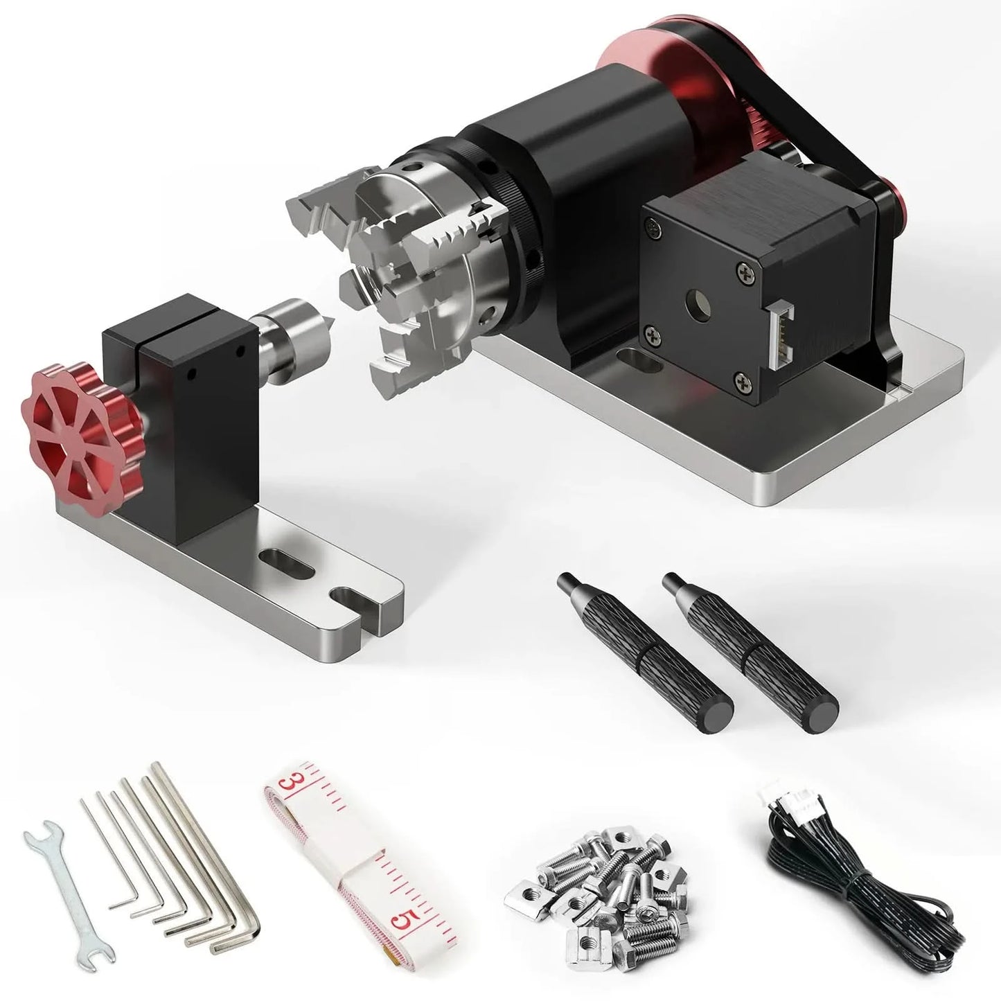 Twotrees 4th Axis CNC Rotary Module Kit for TTC450/TTC 450 PRO Rotary Roller For Engraving Cylindrical Object Cans