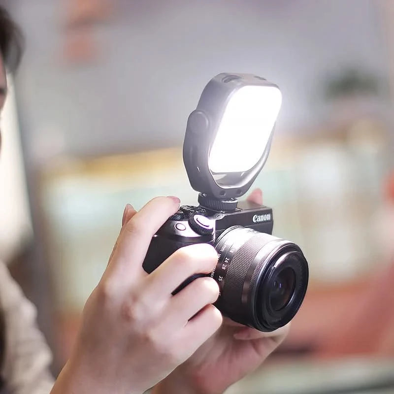 Ulanzi VIJIM VL66 3200k-6500k Vlog Fill Light 360° Rotatable LED Video Light Extend Cold Shoe 2000mAh Battery with Light Stand