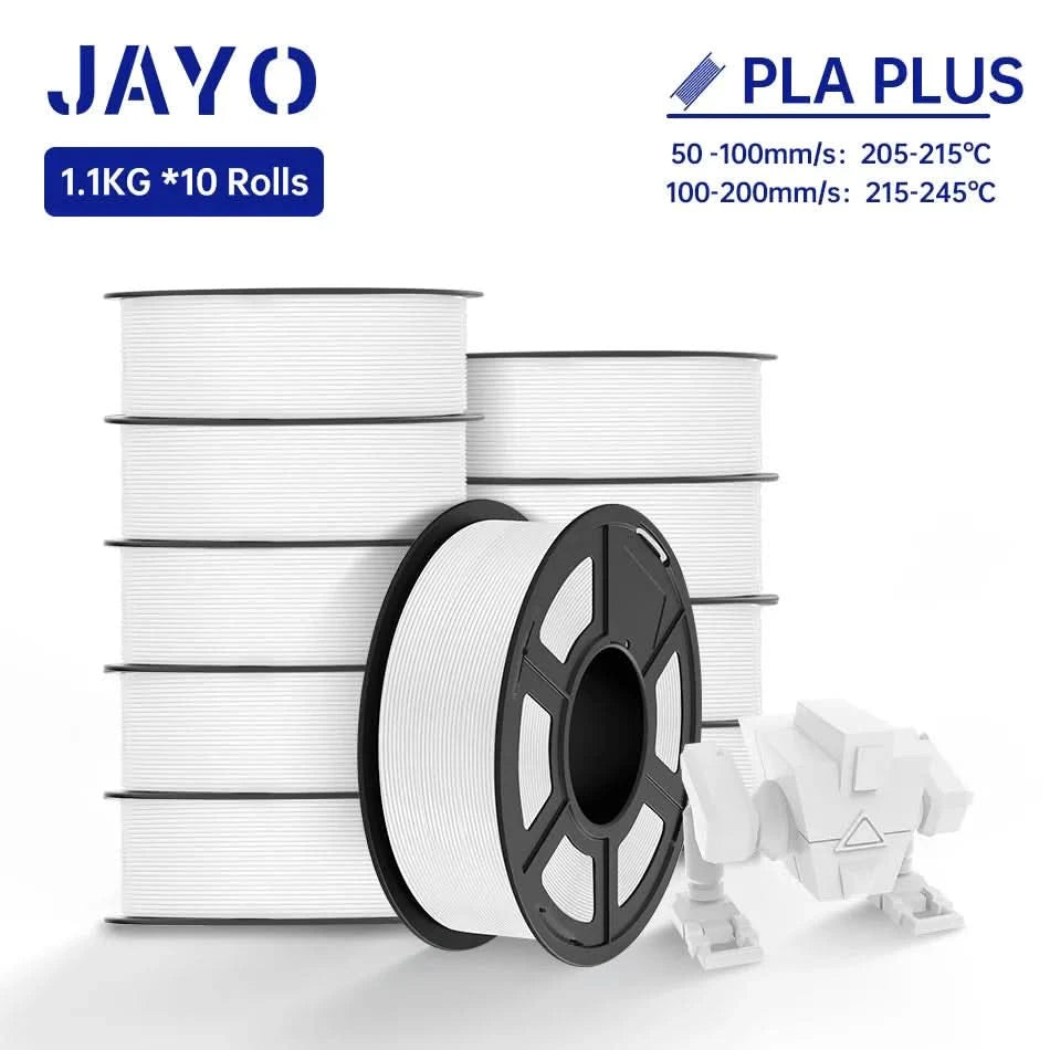 JAYO PLA / ABS / PETG / Silk / ASA /TPU /PLA+ Filament 10 Rolls 3D Printer Filament 1.75MM 0.65/1/1.1KG Neatly Wound 3D Filament