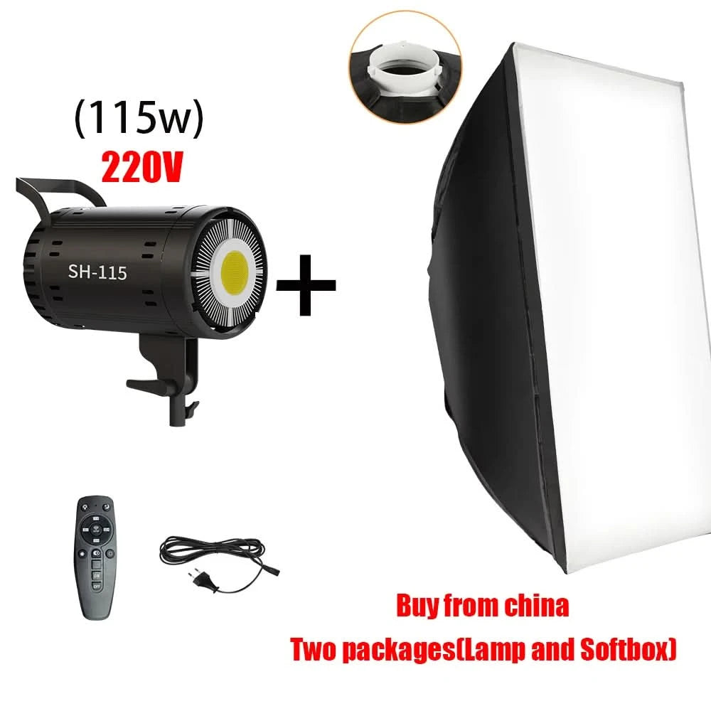 135W Fotografie-LED-COB-Videoleuchte, tageslichtbalancierte Sun Lamp für Porträt-, Blitz- und Studiozubehör, YouTube Live