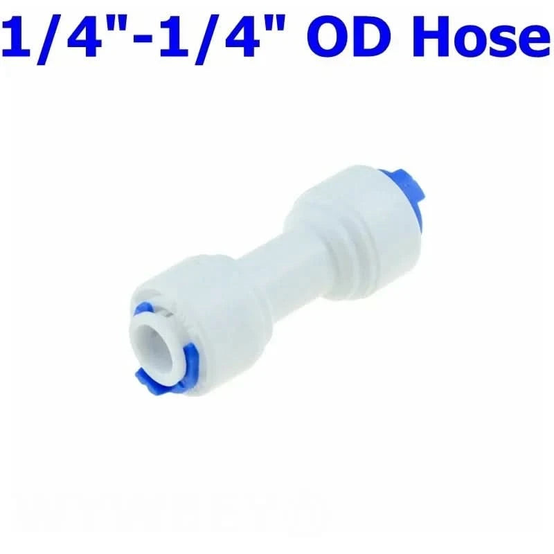 Reverse Osmosis Quick Coupling 1/4 3/8 Hose Connection Tee Y Connector 2 Way Equal Elbow Straight RO Water Plastic Pipe Fitting
