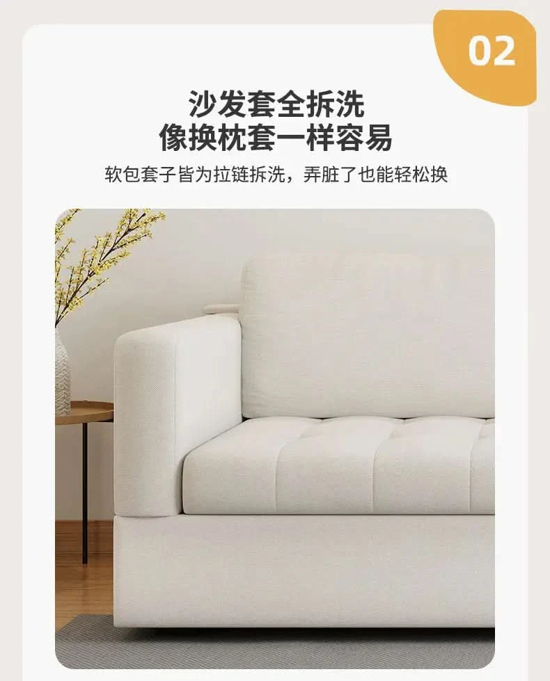Folding Double Living Room Sofa Comfortable Adults Game Sleeper Sofa Apartment Multifunctional Divano Soggiorno Home Furniture