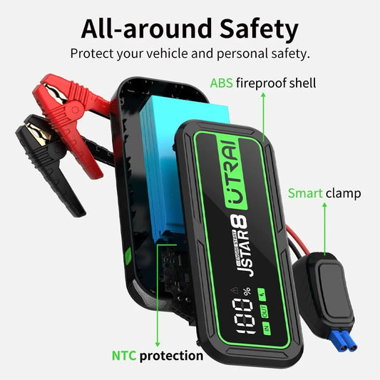 UTRAI Jump Starter 2000A/2500A/4000A/6000A Power Bank Portable Charger Car Booster 12V Auto Starting Device Emergency Car Batter