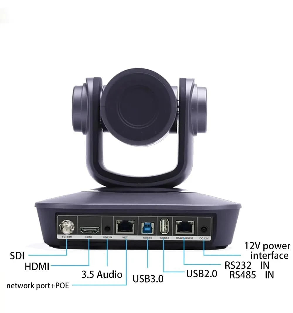 4K PTZ camera 10x 20x zoom HDMI,SDI,LAN,USB,NDI,POE,60FPS,30FPS Video conference camera Supporting church live broadcast