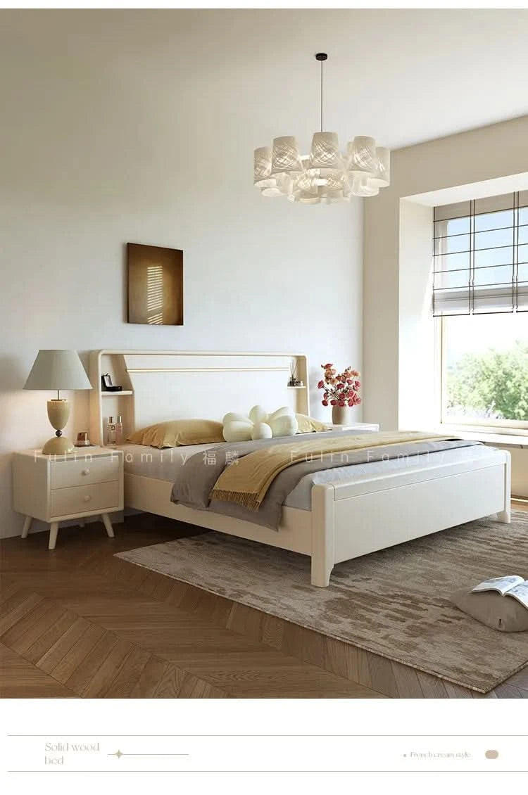 Bedside Table White Double Bed Wooden Bedding Teen Girls Queen Size Double Bed Frame High Clearance Hotel Bedroom Furnitures