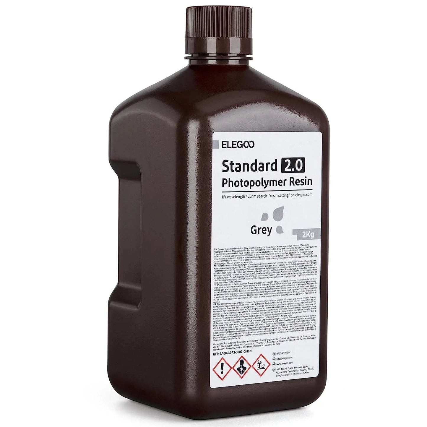 Elegoo 1KG/2KG/4KG UV Resin 2.0 For 3D Printer SATURN 3 ULTRA 3D Printing Material UV Resin Normal 1kg Liquid Bottle