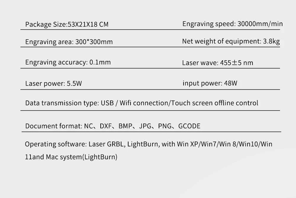 Twotrees 40W/80W Woodworking CNC Laser Engraver TTS PRO Wifi APP Control Metal Glass Ceramic Engraving Wood MDF Acrylic Cutting