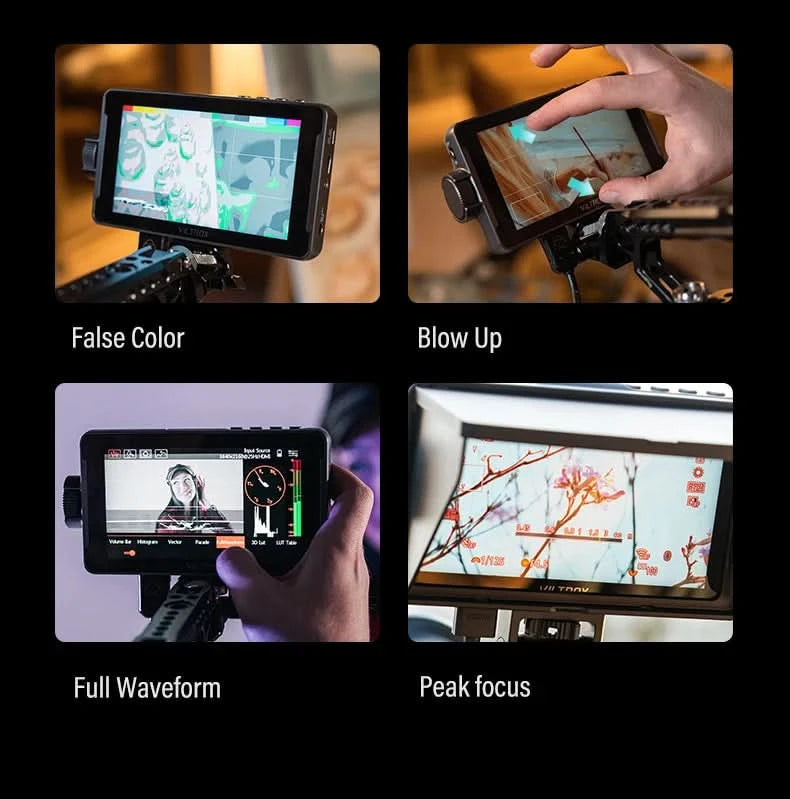 VILTROX DC-550 5.5 Inch Profissional Camera Studio Monitor 4K 30Hz HDMI Touch Screen Field 3D LUT Director Monitor 1920x1080