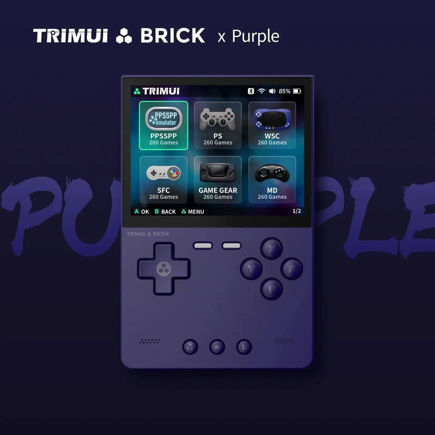 TRIMUI BRICK Handheld Game Console Portable Retro Video Player Game Console Linux System 3000mAh Long-life Battery LED Boy Gifts