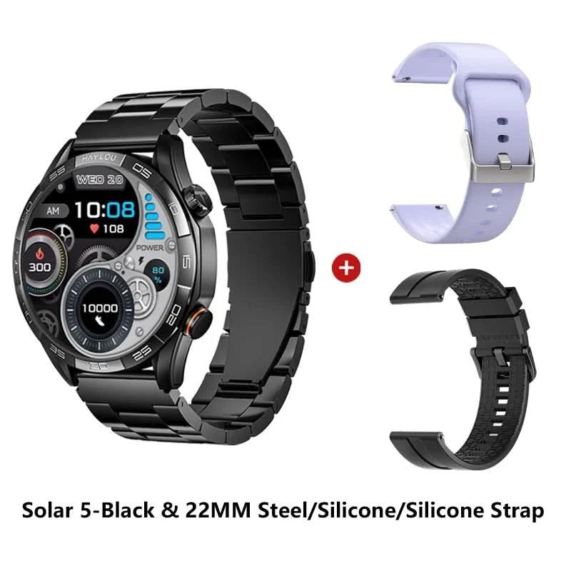 HAYLOU Solar 5 Voice Calling Smartwatch 1.58'' AMOLED Display 60Hz Smart Watch 24H Health Monitoring Sports Smartwatch for Men