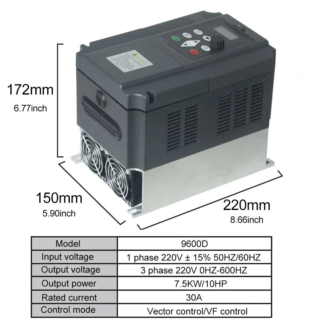 380V Or 220V Economical VFD Variable Frequency Drive Converter Inverter 1.5/2.2/3.7/4/5.5/7.5/11 KW Motor Speed Controller