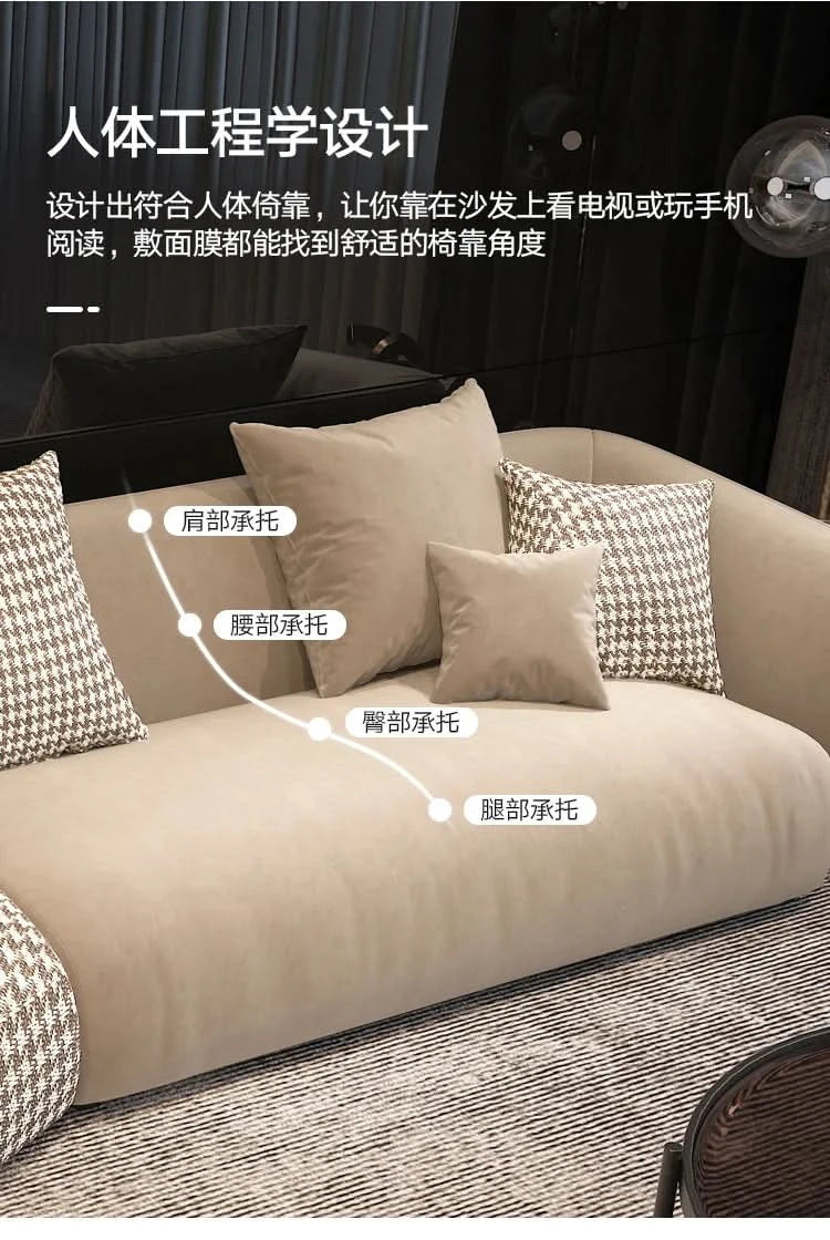 Outdoor Floor Living Room Sofas Curved Garden Lounge Minimalist Sofas Relaxing Hallway Cheap Luxury Wood Divano Home Furniture
