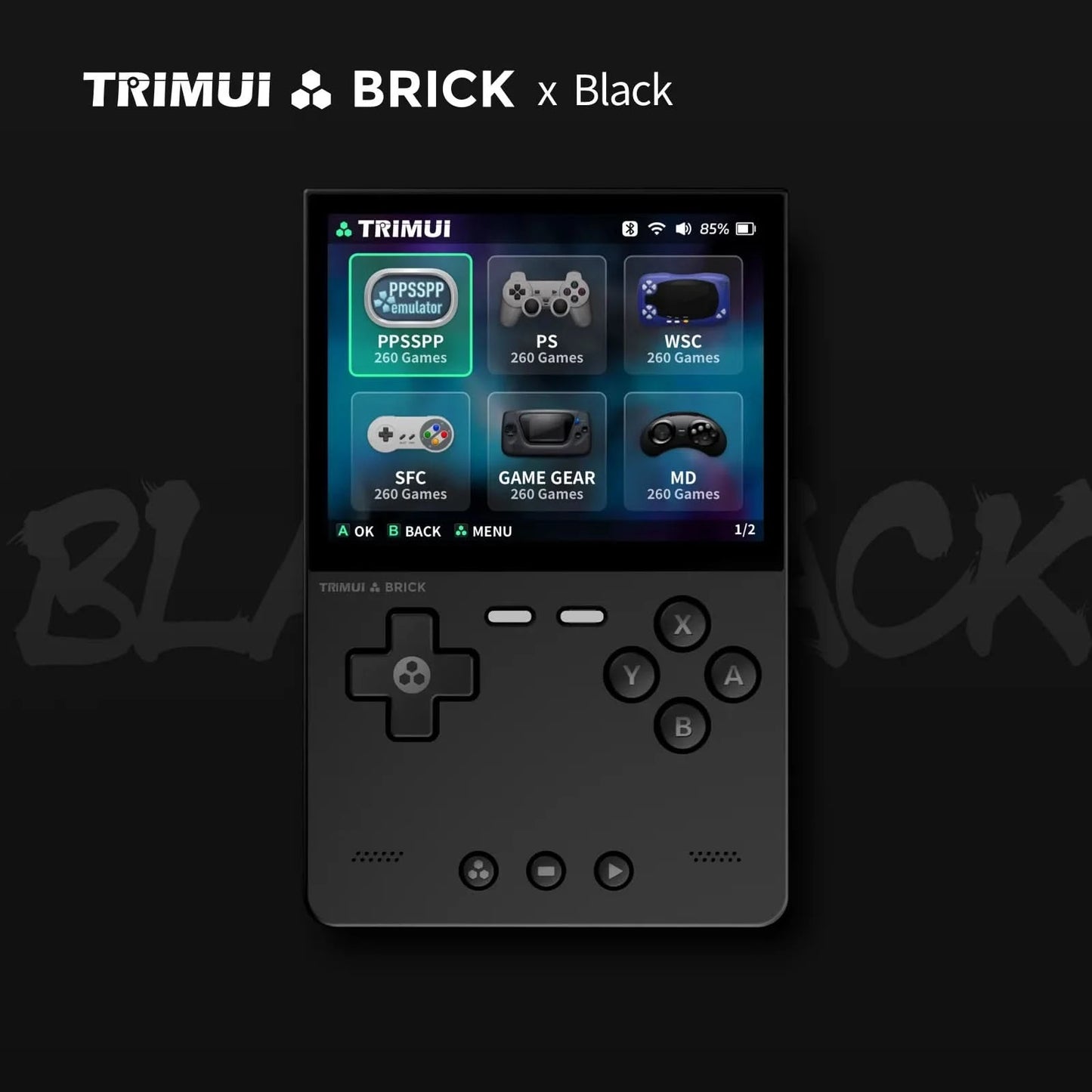 TRIMUI BRICK Handheld Game Console Portable Retro Video Player Game Console Linux System 3000mAh Long-life Battery LED Boy Gifts
