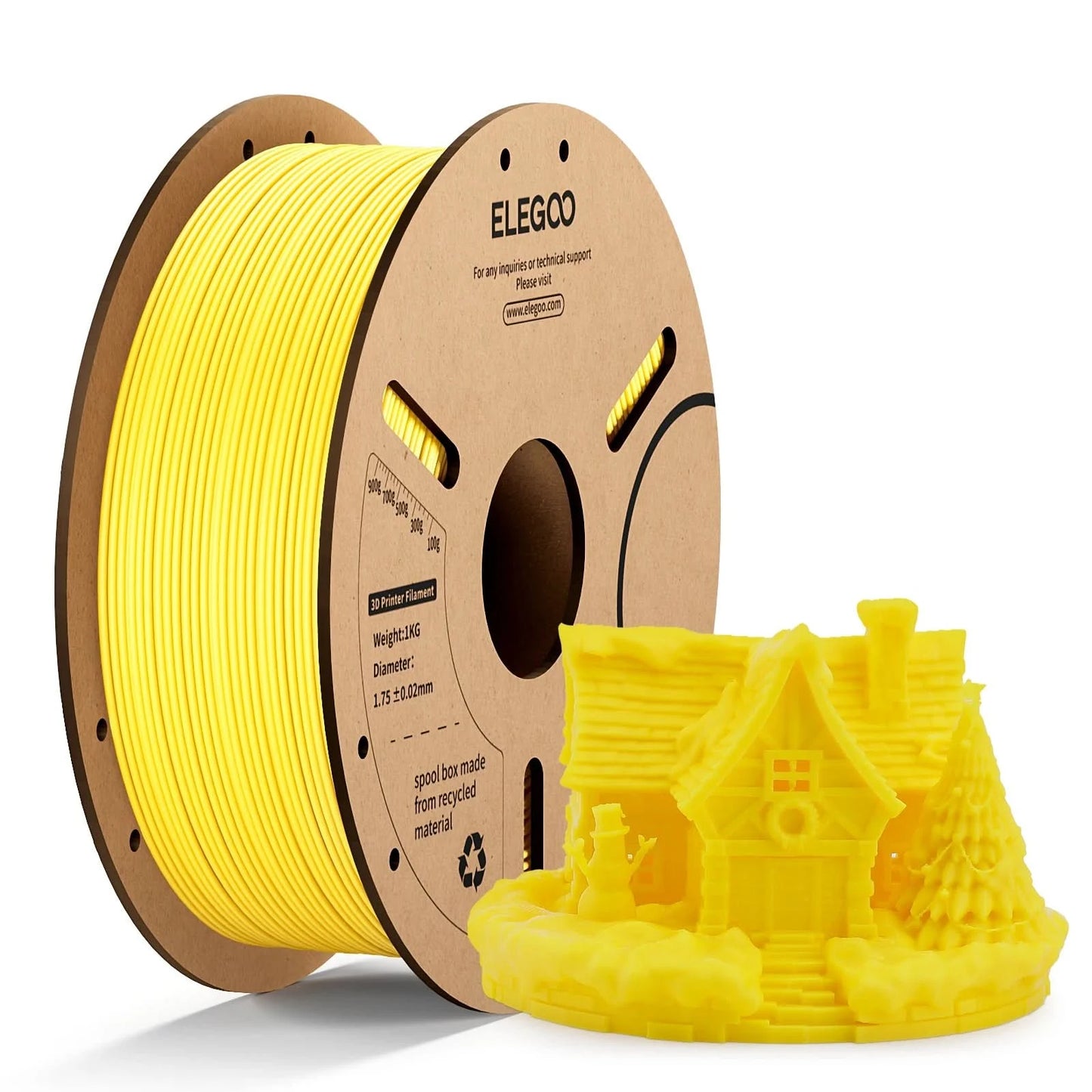 ELEGOO 1.75mm PLA Filament 1kg Plastic 3D PLA for 3D Printer Consumables Material for FDM 3D Printer NEPTUNE 3 PRO