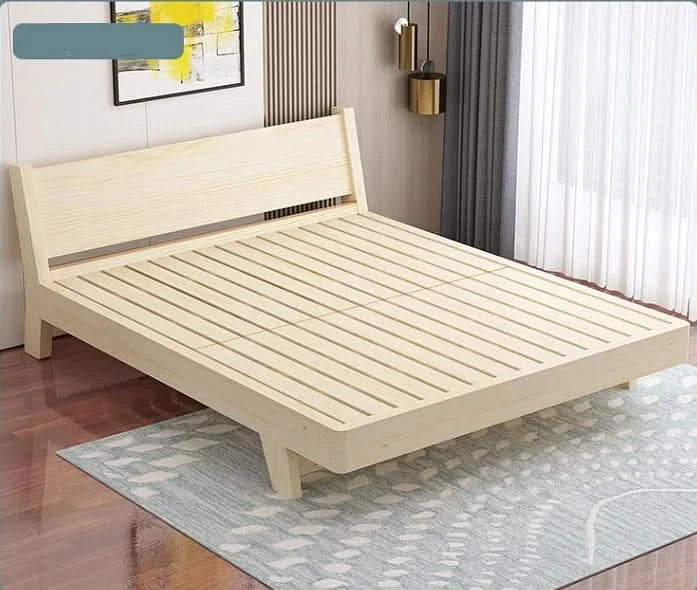 Modern Simple Small Family Master Bedroom Room Rental House Solid Wood Bed