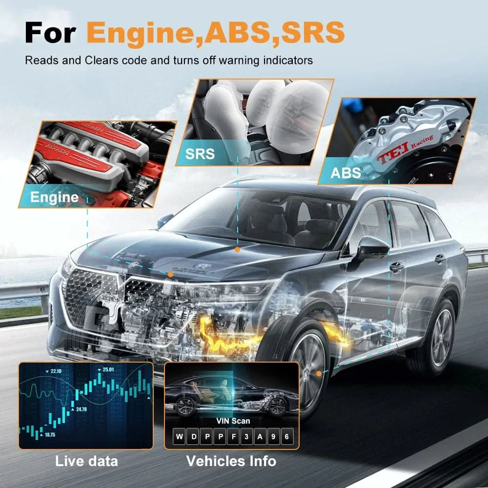 FOXWELL NT650 Elite Wireless OBD2 Automotive Scanner SAS A/F OIL EPB BRT TPS 26+ Reset Professional Auto Car Diagnostic Tool