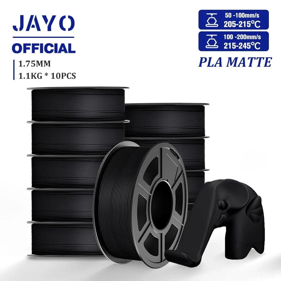 JAYO 3D Filament 1.75mm PLA / PLA Plus / PLA Meta/ Silk PLA+/PLA Matte 3D Prnter Filament 1.1KG For FDM Multicolor Set 10Rolls