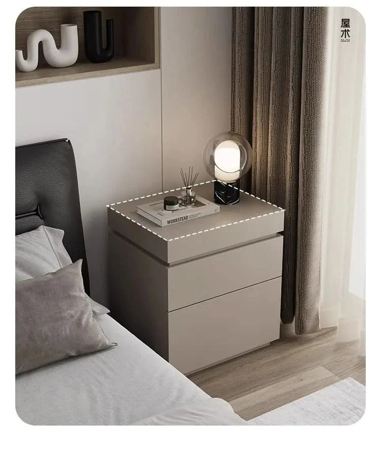 solid wood bedside cabinet multi-functional hidden compartment bedside hidden storage cabinet bedroom locker