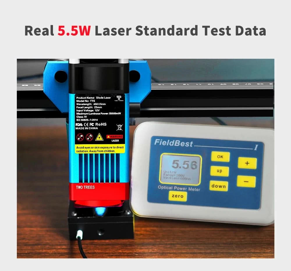 Twotrees 40W/80W Woodworking CNC Laser Engraver TTS PRO Wifi APP Control Metal Glass Ceramic Engraving Wood MDF Acrylic Cutting