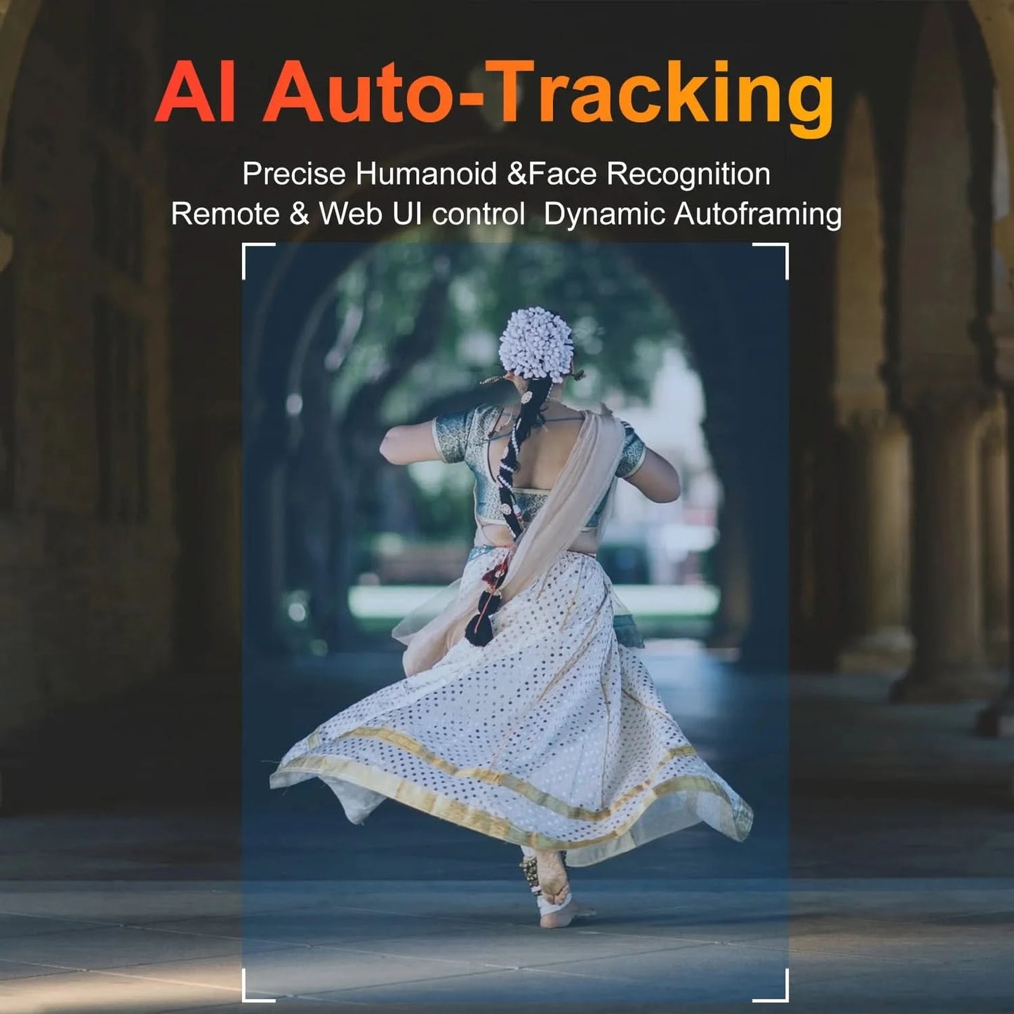 Runpu 4K30fps 20X Optical Zoom AI-Tracking Ptz NDI Camera HDMI LAN POE Live Streaming Broadcast Video Conference System Camera