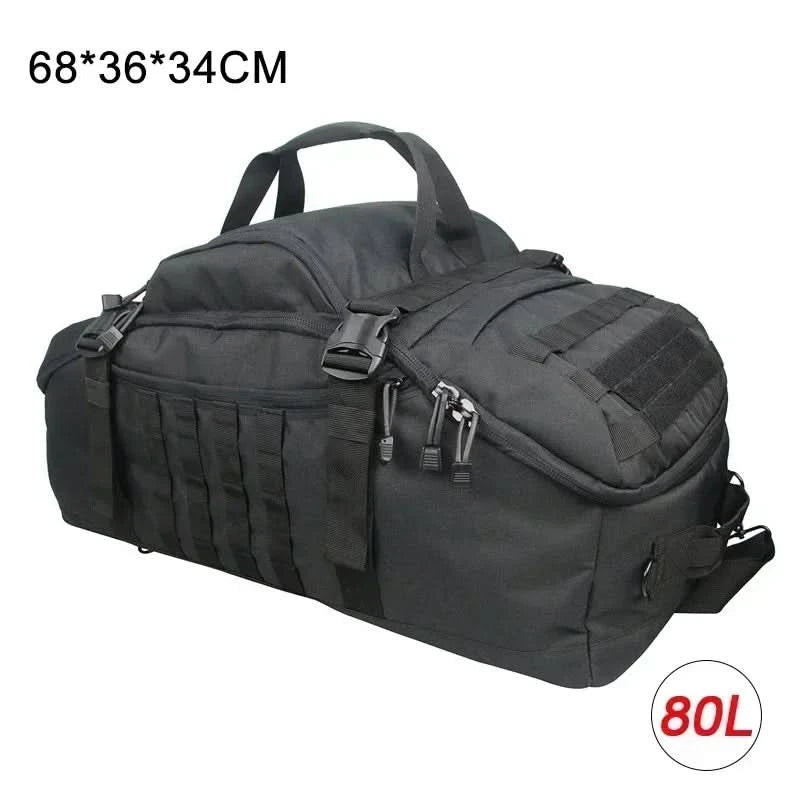 LQARMY 30L 45L 80L Sport Travel Bag Molle Tactical Backpack Gym Fitness Bag Large Duffle Bags for Camping Hunting Fishing