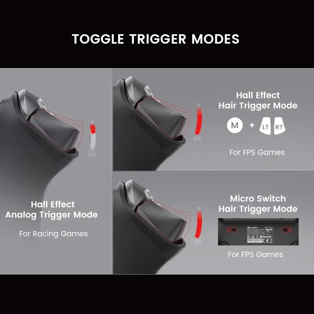 GameSir Tarantula Pro Switch 2 controller wireless gamepad with 9 mappable buttons 6-axis gyroscope Hall Effect triggers and NFC