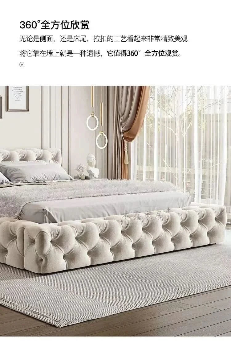 Queen Size Bed Frame European Designer Italian Girls Bed Frame Storage Wooden Cheap Muebles Para Dormitorio Nordic Furniture