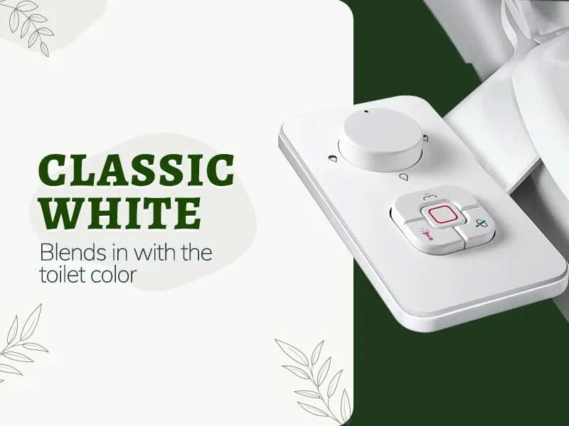 Samodra Toilet Bidet Shower Ultra-thin Bidet Toilet Seat Attachment Non-electric Bidet sprayer Dual Nozzles Frontal & Rear Wash