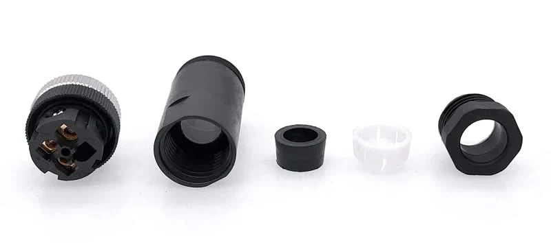 M12 sensor connector 4pin 5pin M12-8 waterproof male&female plug screw threaded coupling A Code sensor connectors
