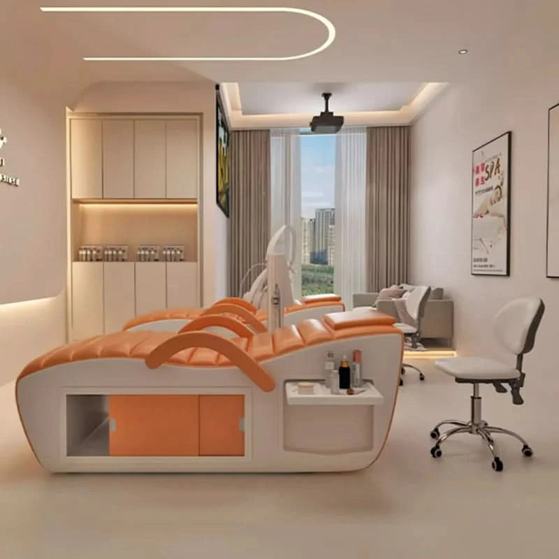 Beauty Profesional Massage Bed Hidden Space Storage Trendy Unique Lash Bed Modern Design Cama De Massagem Salon Furniture