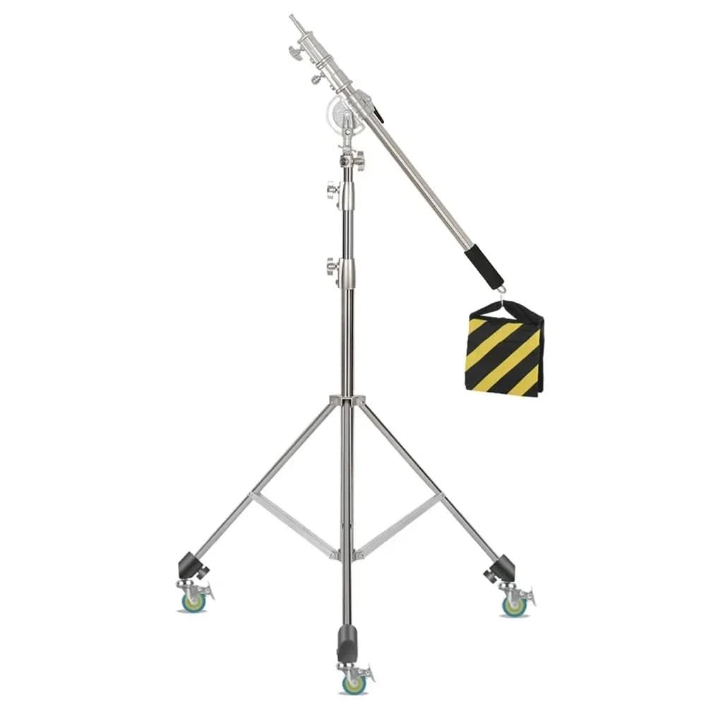 Super Stable Stainless Steel Big Tripod 2.8M Foldable Lighting Stand Tripod Photography For Fill Spot Light Softbox Photo Studio