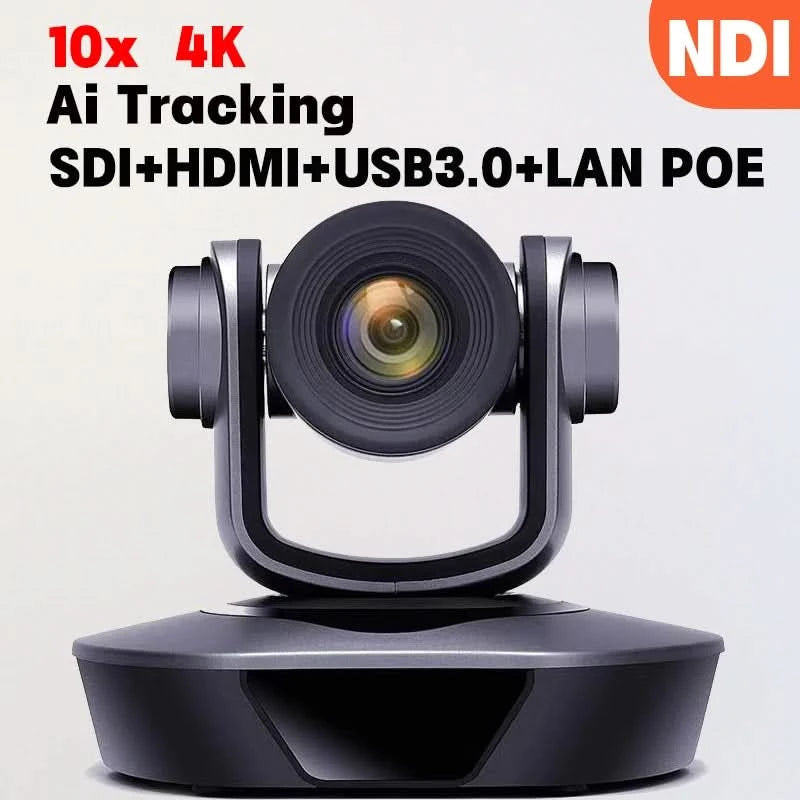 4K PTZ camera 10x 20x zoom HDMI,SDI,LAN,USB,NDI,POE,60FPS,30FPS Video conference camera Supporting church live broadcast