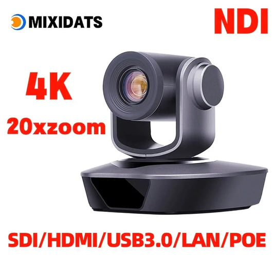 4K PTZ camera 10x 20x zoom HDMI,SDI,LAN,USB,NDI,POE,60FPS,30FPS Video conference camera Supporting church live broadcast