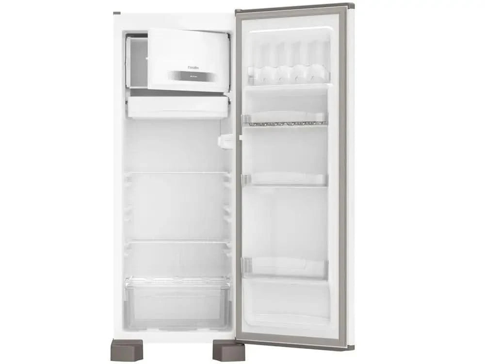245L - 220V White Manual Decal Refrigerator/Cooler Esmaltec