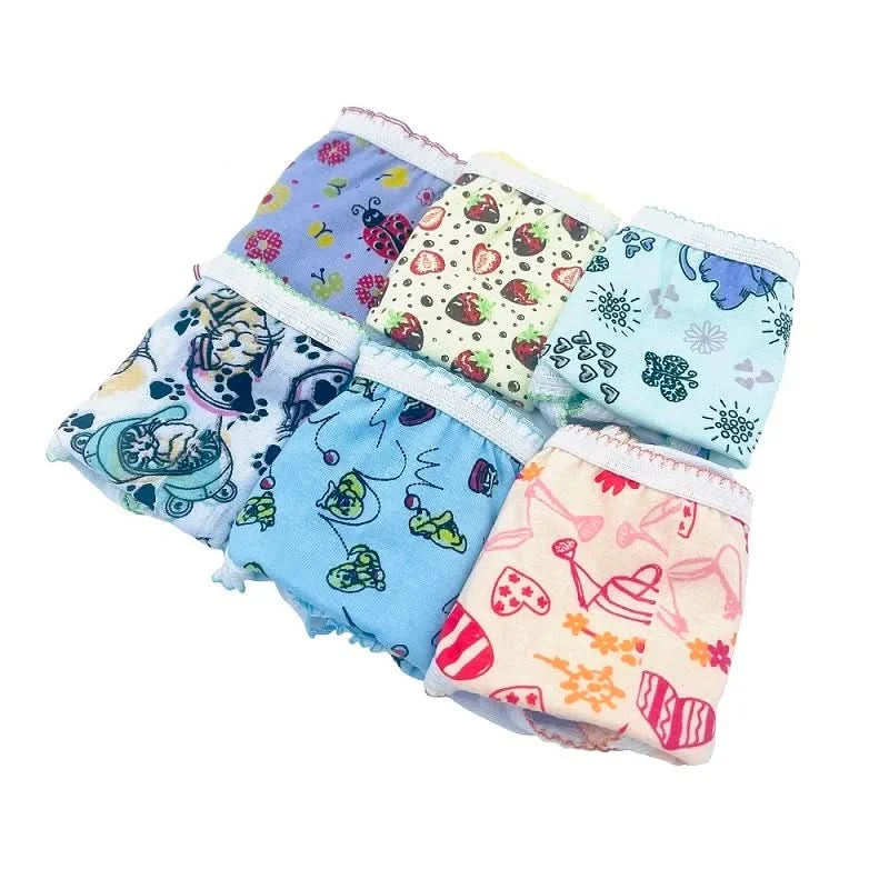 Children's Panties Child Colorful Printed Cotton Wholesale Resale Lot Kit 10 Units