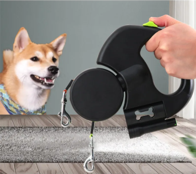 Automatische Doppelhundleine